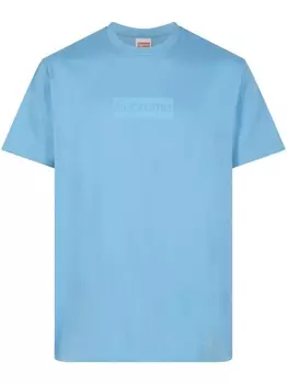 Supreme футболка с логотипом, синий