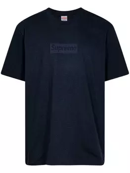 Supreme футболка с логотипом, синий