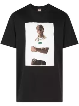 Supreme футболка с принтом x Tyler The Creator, черный