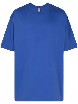 Supreme футболка с рисунком, синий