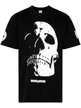 Supreme футболка Skulls из коллаборации с Bounty Hunter, черный