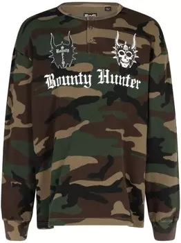Supreme футболка Thermal Henley из коллаборации с Bounty Hunter, зеленый