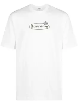 Supreme футболка Warning, белый