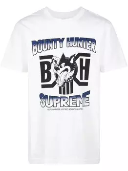 Supreme футболка Wolf из коллаборации с Bounty Hunter, белый