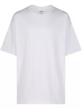 Supreme футболка задом наперед, белый