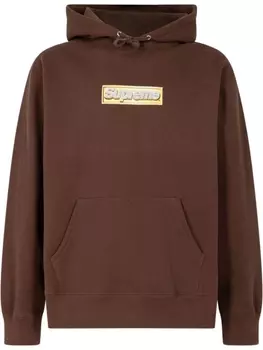 Supreme худи Bling Box Logo, коричневый
