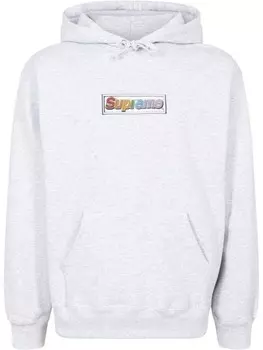Supreme худи Bling Box Logo, серый