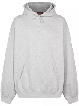 Supreme худи FW23 - Ash Grey с аппликацией, серый
