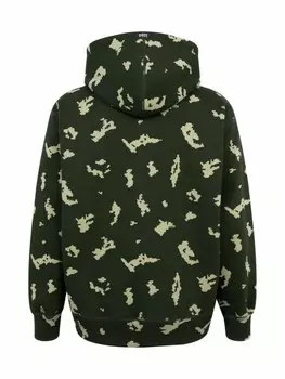 Supreme худи с логотипом, зеленый