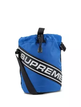 Supreme маленькая сумка-мессенджер Cinch Pouch Blue, синий