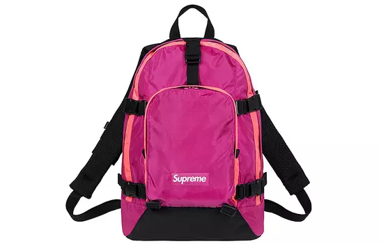 Supreme Нейлоновая дорожная сумка-рюкзак FW19, неделя 8, стандартный унисекс, розово-красный