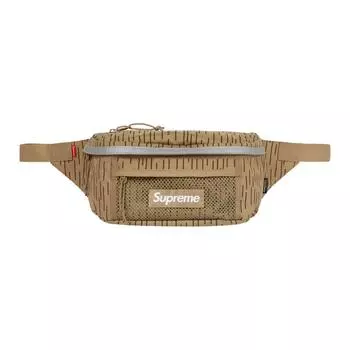 Supreme Нейлоновая поясная сумка, обычная, унисекс, бежевого цвета
