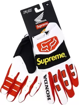Supreme перчатки из коллаборации с Honda Fox, красный
