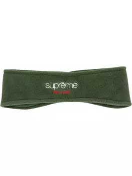 Supreme повязка на голову с логотипом, зеленый