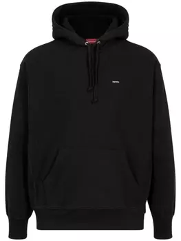 Supreme small box hoodie, черный