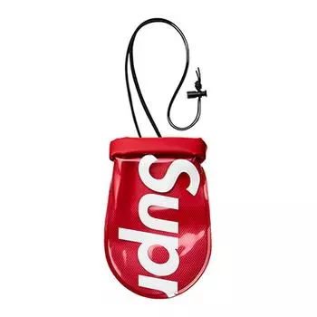 Supreme SS18 Тканевый кошелек для сотового телефона, унисекс, красный