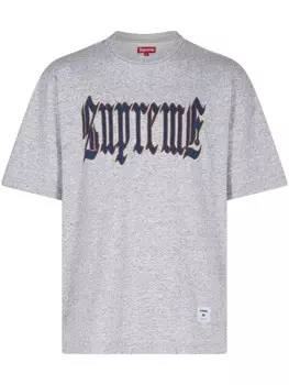 Supreme старая английская футболка, серый