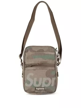 Supreme сумка на плечо с камуфляжным принтом, нейтральный цвет