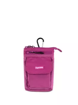 Supreme сумка на плечо с логотипом, розовый