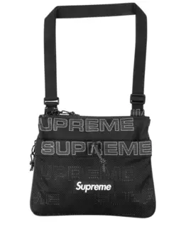 Supreme сумка с принтом, черный
