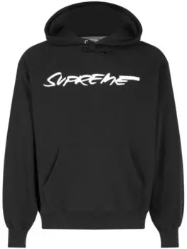 Supreme толстовка с капюшоном Futura из хлопка, черный