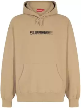 Supreme толстовка с капюшоном Motion Logo, коричневый