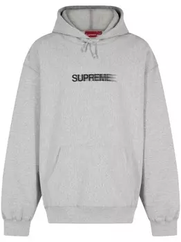 Supreme толстовка с капюшоном Motion Logo, серый