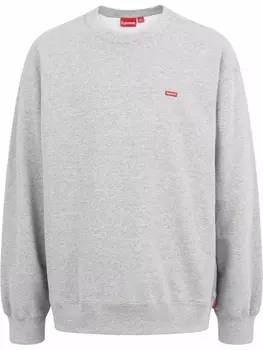 Supreme толстовка с логотипом, серый