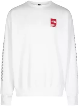Supreme толстовка White из коллаборации с The North Face, белый
