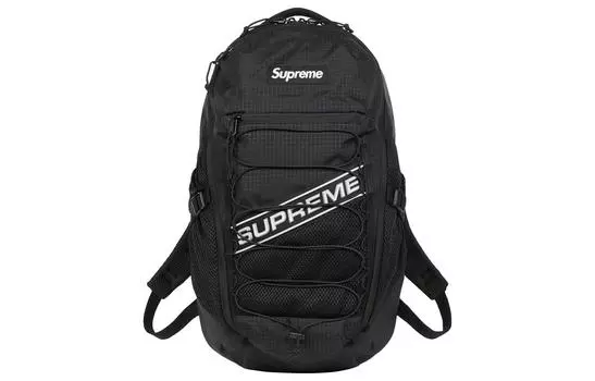 Supreme Водонепроницаемый нейлоновый рюкзак унисекс черный