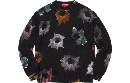 Supreme Высший свитер унисекс, Черный