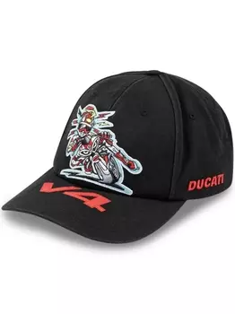Supreme x Кепка Ducati шестипанельная "Черная", черный