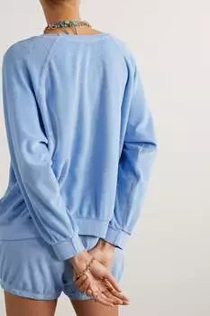 SUZIE KONDI толстовка Samos из махровой ткани с добавлением хлопка, светло-синий