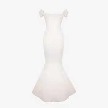 Свадебное платье Antoinette из тюля и атласа House Of Cb, слоновая кость