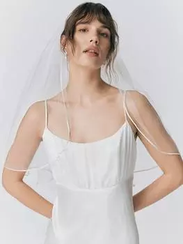 Свадебное платье макси из атласа winslet Ghost, слоновая кость