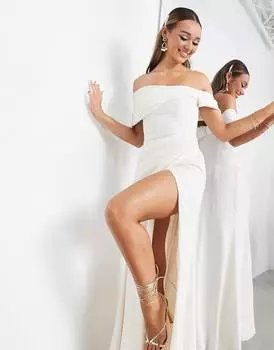 Свадебное платье с запахом и драпировкой Beatrice Bardo ASOS EDITION