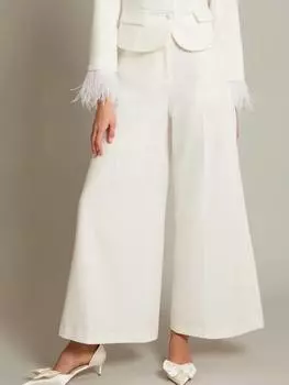 Свадебные брюки mara с широкими штанинами Monsoon, слоновая кость