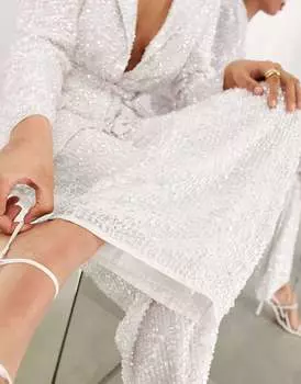 Свадебные широкие брюки с пайетками ASOS