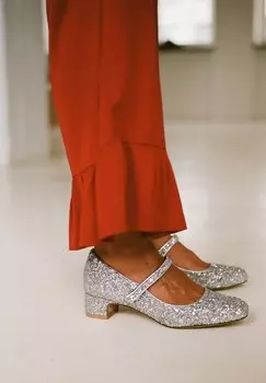 Свадебные туфли Dora BALAGAN, цвет silver glitter