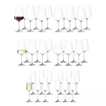 Свадебный набор Leonardo PUCCINI, набор бокалов, 36 предметов