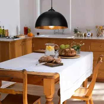 SWANEW 2x подвесной светильник с абажуром, подвесной светильник, черный и золотой светильник, ретро подвесной промышленный подвесной светильник, светодиодный