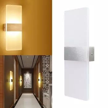 SWANEW светодиодный настенный светильник 6 Вт, светильник для прихожей, настенный светильник для внутреннего освещения, настенный светильник, уличный светильник для прихожей, теплый белый