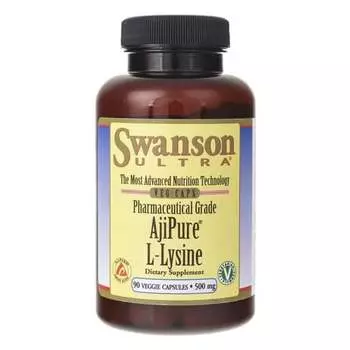 Swanson, Ajipure L-лизин, 500 мг, 90 капсул