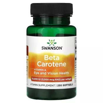 Swanson Бета-каротин 10 000 МЕ, 250 таблеток