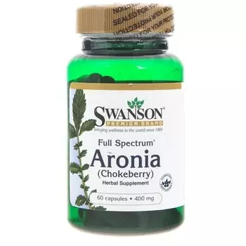SWANSON Биологически активная добавка Full Spectrum Aronia 400 мг, 60 капсул