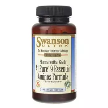 Swanson, Формула с 9 незаменимыми аминокислотами AjiPure, 60 капсул