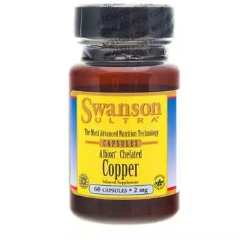 Swanson, хелат меди, 2 мг, 60 капсул