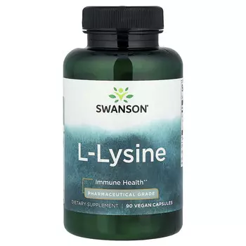 Swanson, L-лизин, 500 мг, 90 веганских капсул