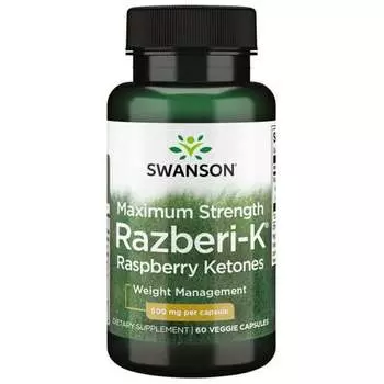 Swanson, Максимальная сила Разбери-К 500 мг 60 растительных капсул