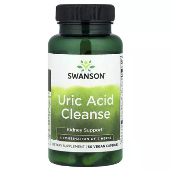 Swanson, Очищение с мочевой кислотой, 60 веганских капсул